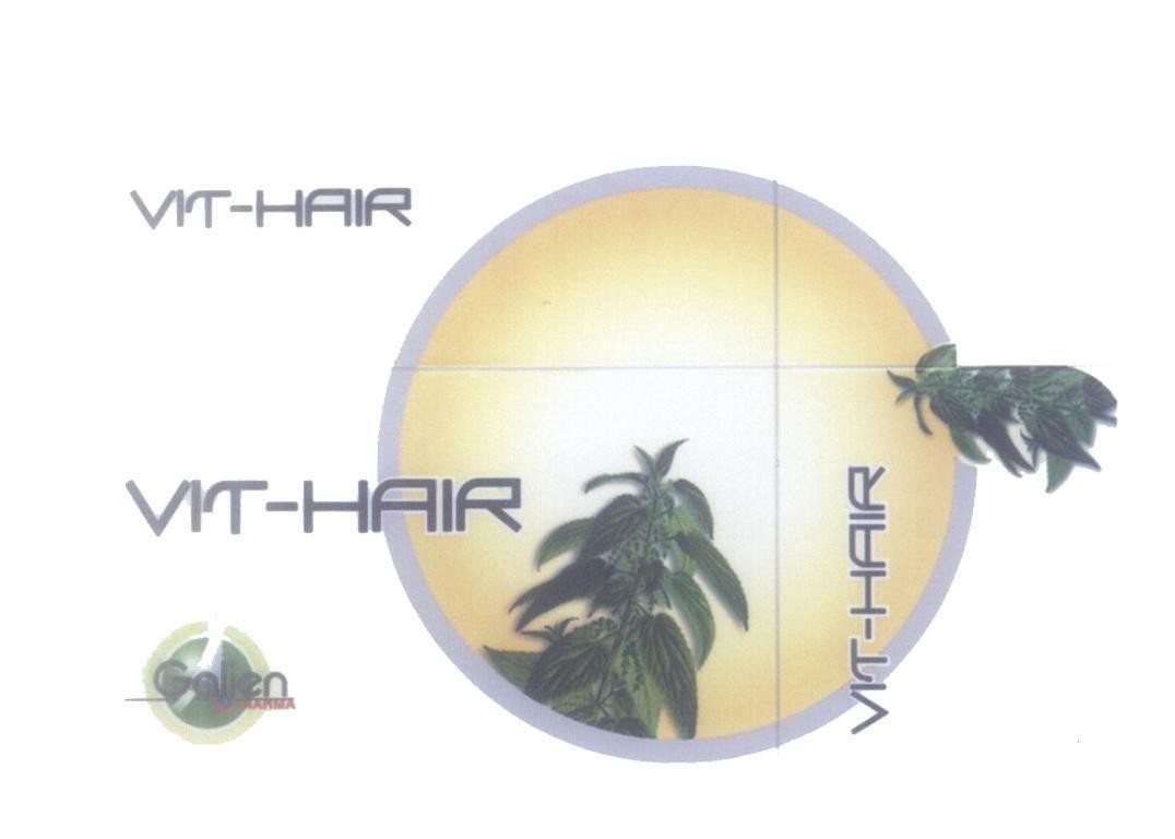 Mẫu nhãn hiệu VIT-HAIR Galien PHARMA A