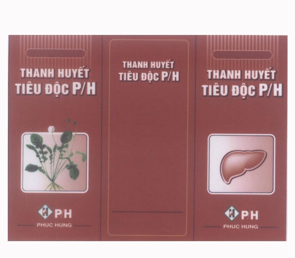 Mẫu nhãn hiệu P H P/H PHUC HUNG Thanh Huyết Tiêu Độc