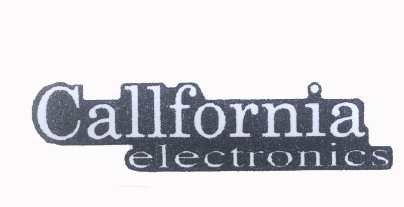 Mẫu nhãn hiệu Callfornia electronics