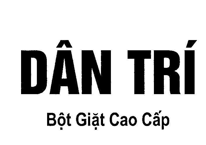 Mẫu nhãn hiệu Dân Trí Bột Giặt Cao Cấp