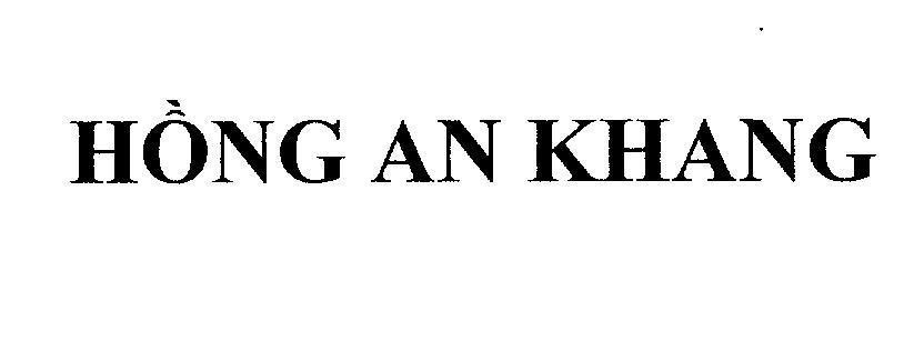 Mẫu nhãn hiệu Hồng An Khang