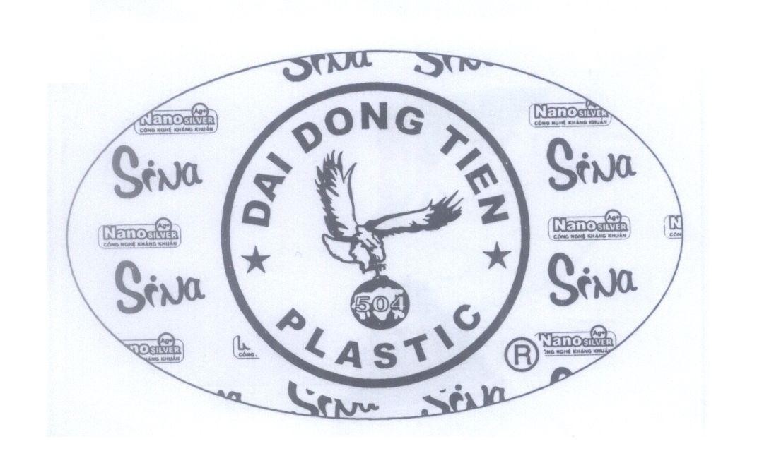 Mẫu nhãn hiệu DAI DONG TIEN PLASTIC 504 Sina Nano SILVER Công Nghệ Kháng Khuẩn Ag+