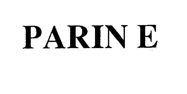 Mẫu nhãn hiệu PARIN E
