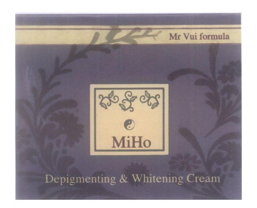 Mẫu nhãn hiệu MIHO Mr Vui formula Depigmenting & Whitening Cream