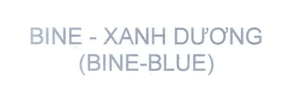 Mẫu nhãn hiệu BINE - XANH DƯƠNG (BINE - BLUE)