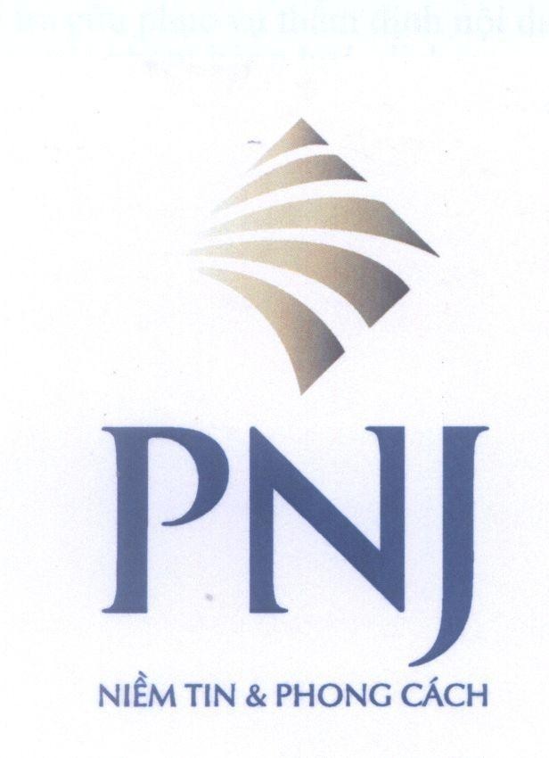 Mẫu nhãn hiệu PNJ NIềM TIN & PHONG CáCH
