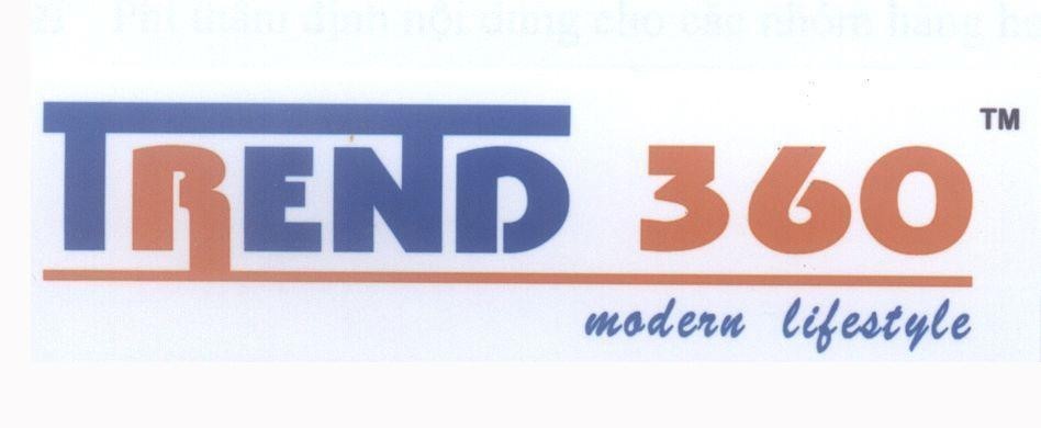 Mẫu nhãn hiệu TREND 360 modern lifestyle