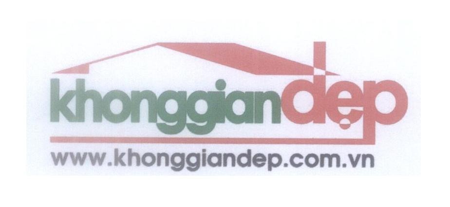 Mẫu nhãn hiệu khonggianđẹp www.khonggiandep.com.vn
