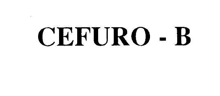 Mẫu nhãn hiệu CEFURO - B