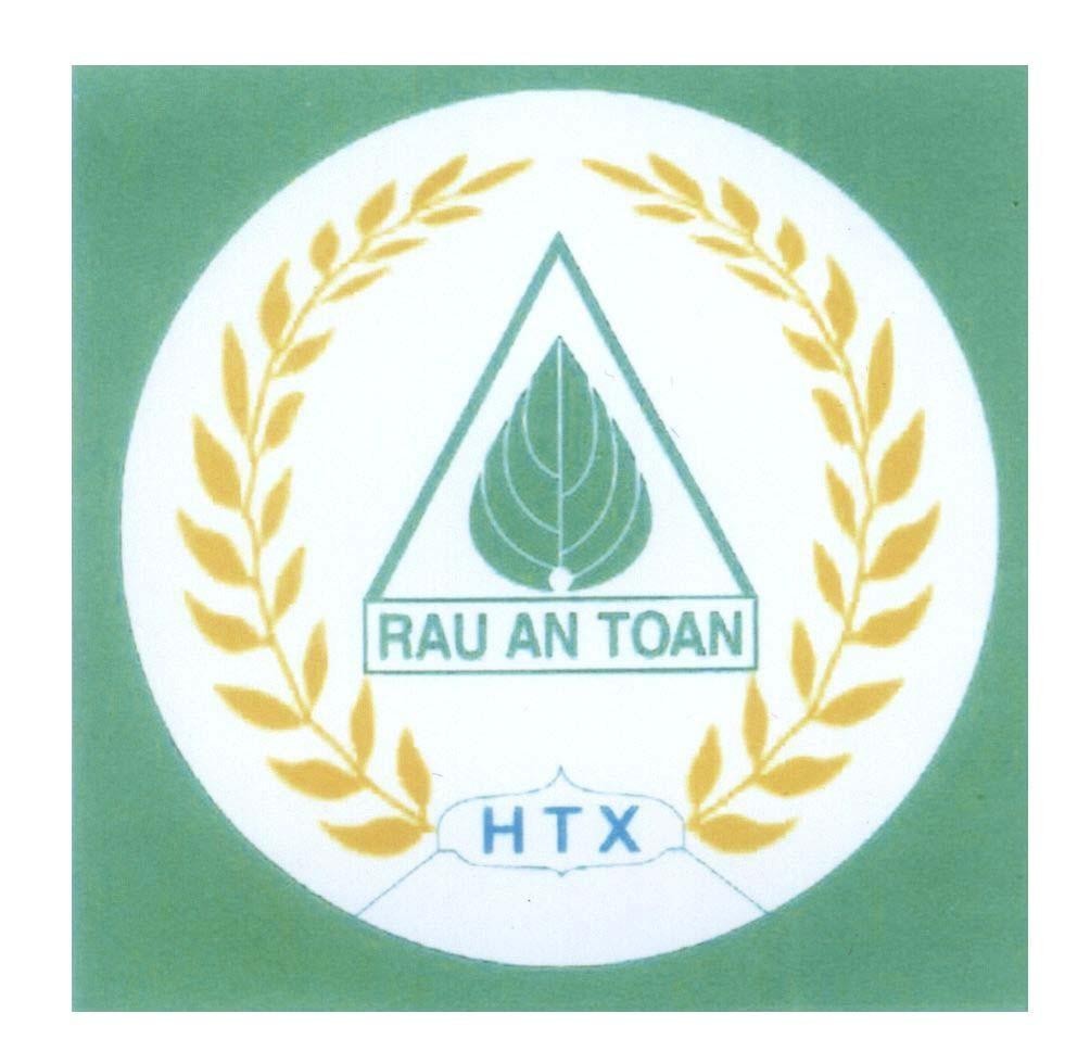 Mẫu nhãn hiệu RAU AN TOAN HTX