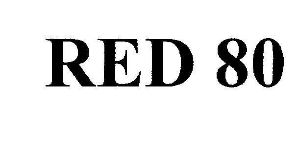 Mẫu nhãn hiệu RED 80