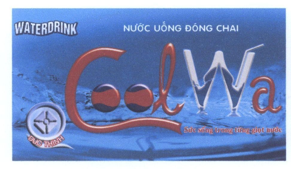 Mẫu nhãn hiệu C o o l Wa WATERDRINK DUCTHINH Nước Uống Đóng Chai Sức Sống Trong Từng Giọt Nước