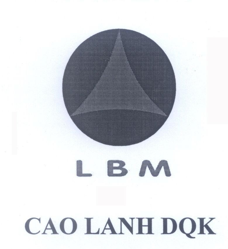 Mẫu nhãn hiệu L B M CAO LANH DQK