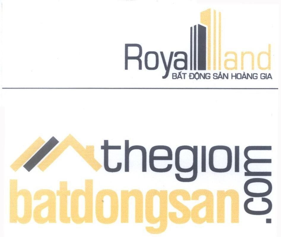 Mẫu nhãn hiệu Royal land Bất Động Sản Hoàng Gia thegioi batdongsan .com