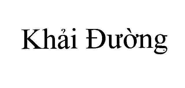 Mẫu nhãn hiệu Khải Đường