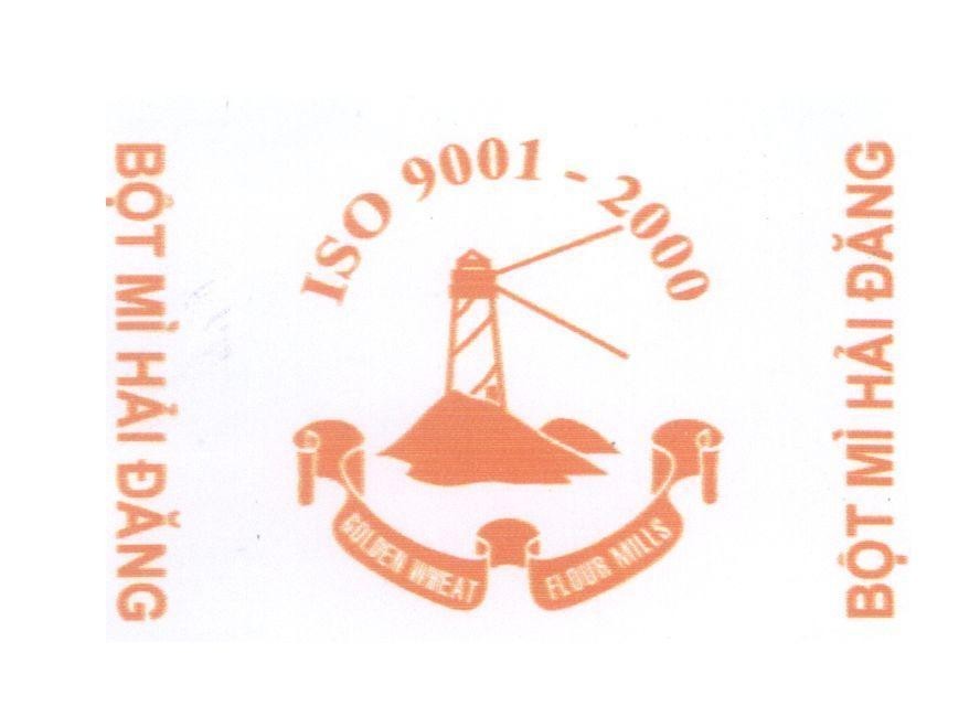 Mẫu nhãn hiệu Bột Mì Hải Đăng ISO 9001-2000 GOLDEN WHEAT FLOUR MILLS