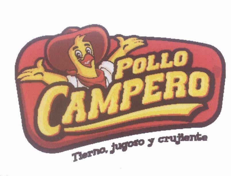 Mẫu nhãn hiệu POLLO CAMPERO Tierno, jugoso y crujiente