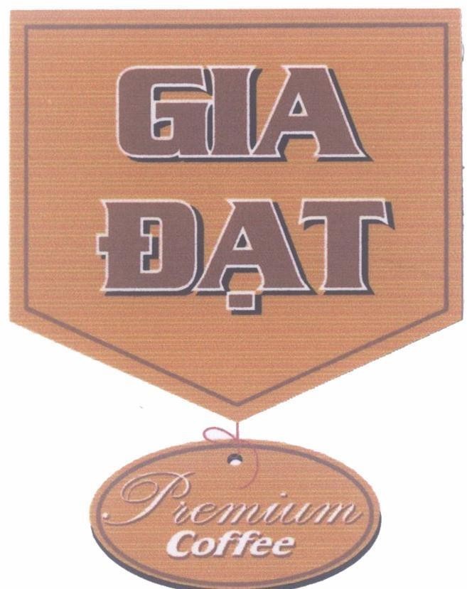 Mẫu nhãn hiệu Gia Đạt Premium Coffee