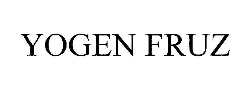 Mẫu nhãn hiệu YOGEN FRUZ