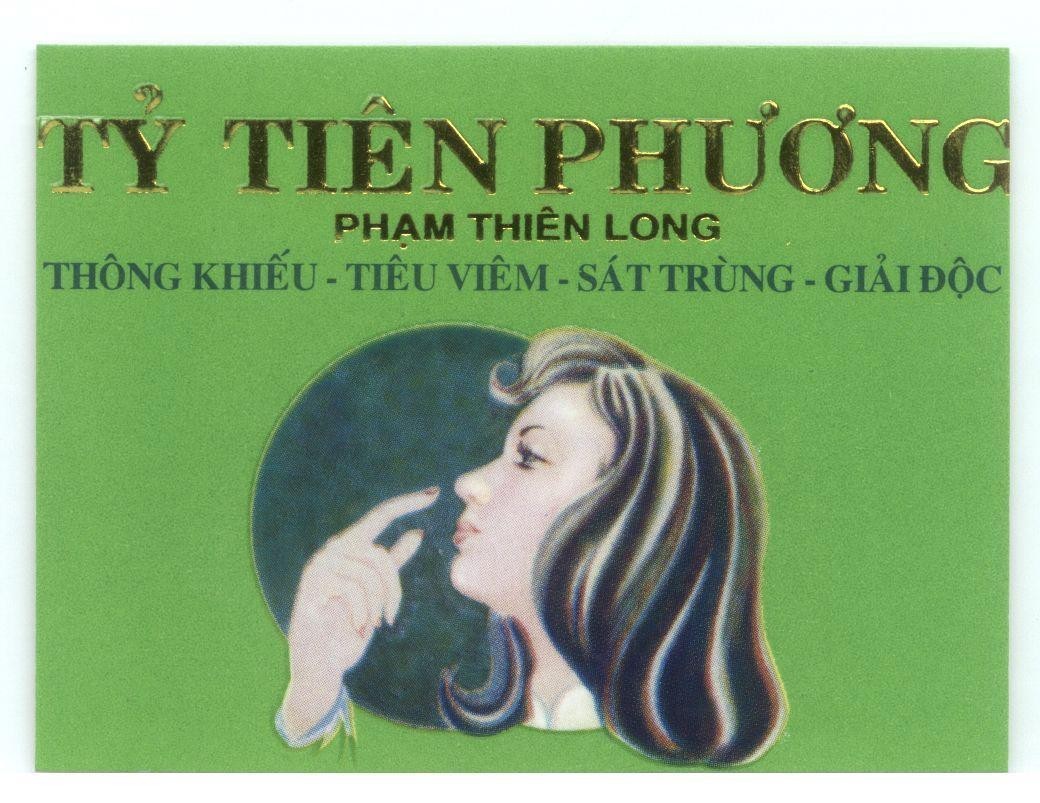 Mẫu nhãn hiệu Tỷ Tiên Phương Phạm Thiên Long Thông Khiếu - Tiêu Viêm - Sát Trùng - Giải Độc
