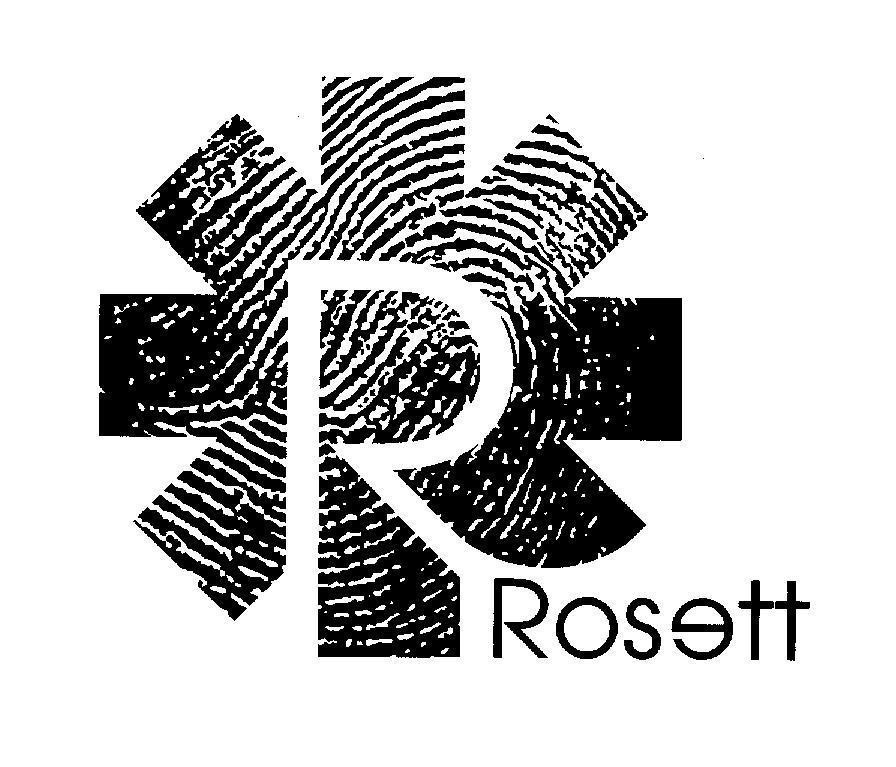 Mẫu nhãn hiệu R Rosett Rosott