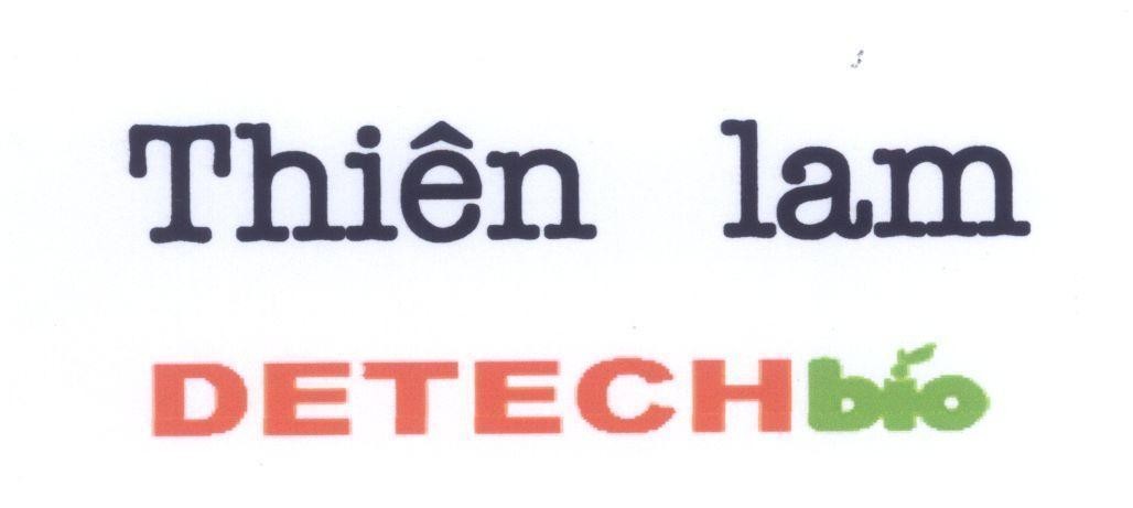Mẫu nhãn hiệu Thiên lam DETECH bio
