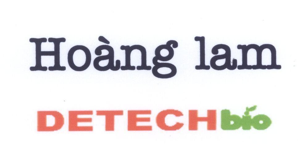 Mẫu nhãn hiệu Hoàng lam DETECH bio
