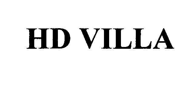 Mẫu nhãn hiệu HD VILLA