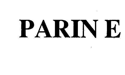 Mẫu nhãn hiệu PARIN E