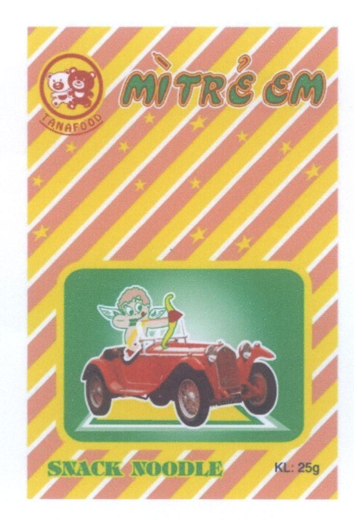 Mẫu nhãn hiệu TAN A FOOD TANAFOOD Mì Trẻ Em SNACK NOODLE