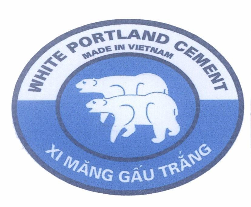 Mẫu nhãn hiệu Xi Măng Gấu Trắng WHITE PORTLAND CEMENT MADE IN VIETNAM