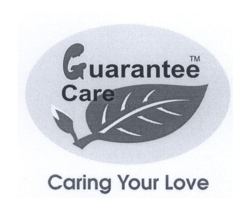 Mẫu nhãn hiệu Guarantee Care Caring Your Love