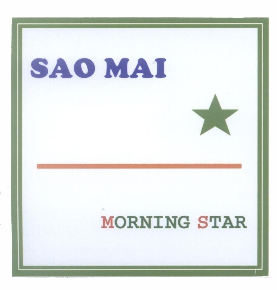 Mẫu nhãn hiệu SAO MAI MORNING STAR