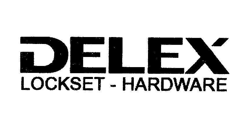 Mẫu nhãn hiệu DELEX LOCKSET - HARDWARE