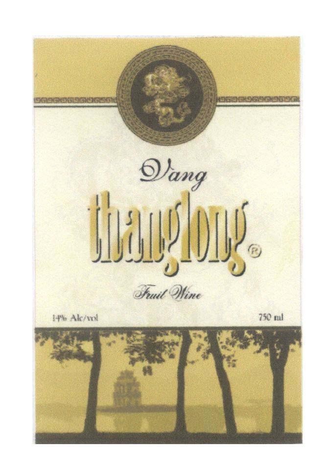 Mẫu nhãn hiệu thanglong Vang Fruit Wine