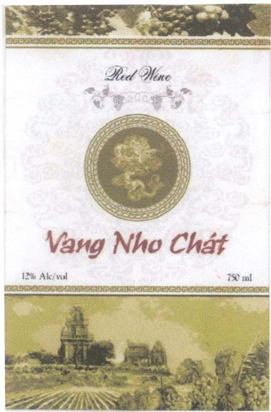 Mẫu nhãn hiệu Red Wine Vang Nho Chát