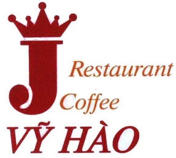 Mẫu nhãn hiệu J Restaurant Coffee Vỹ Hào