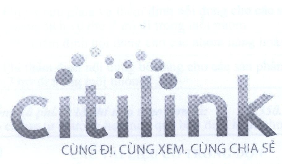 Mẫu nhãn hiệu citilink Cùng Đi. Cùng Xem. Cùng Chia Sẻ