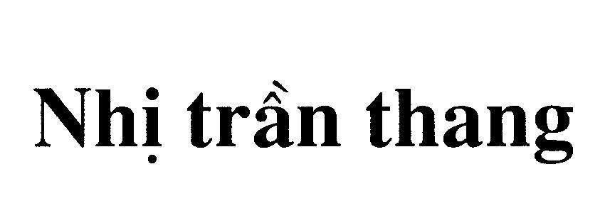 Mẫu nhãn hiệu Nhị trần thang
