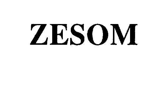 Mẫu nhãn hiệu ZESOM