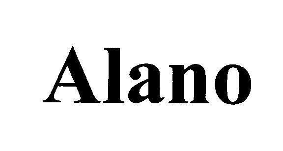 Mẫu nhãn hiệu Alano