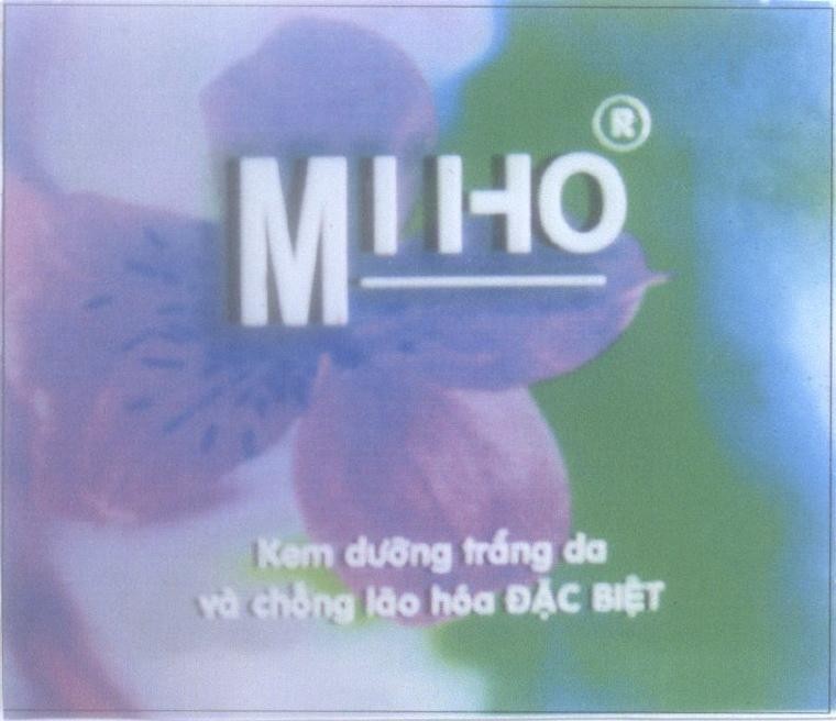 Mẫu nhãn hiệu MIHO kem dưỡng trắng da và chống lão hóa Đặc Biệt