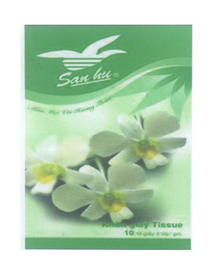 Mẫu nhãn hiệu San hu mềm mại với hương thơm Khăn giấy Tissue 10 tờ giấy 3 lớp/gói