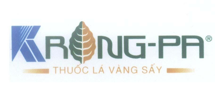 Mẫu nhãn hiệu KRONG-PA Thuốc Lá Vàng Sấy