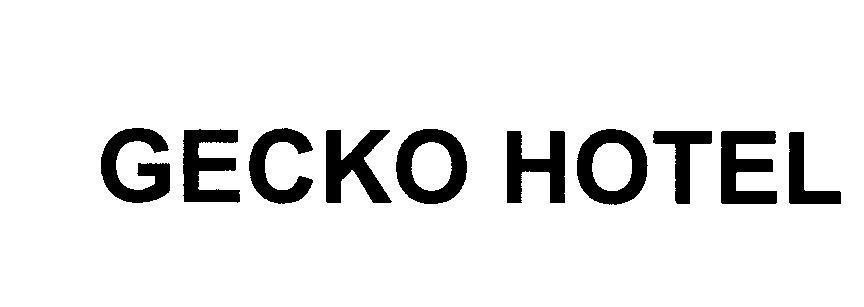 Mẫu nhãn hiệu GECKO HOTEL