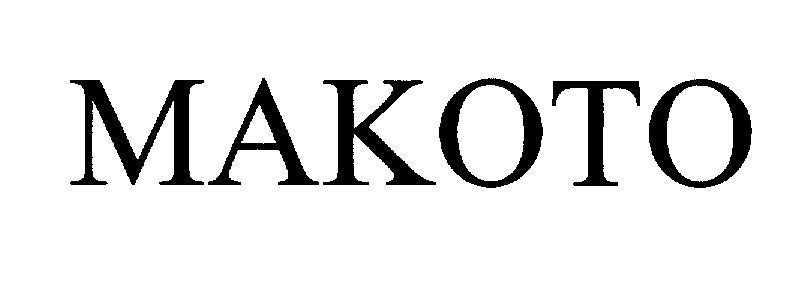 Mẫu nhãn hiệu MAKOTO