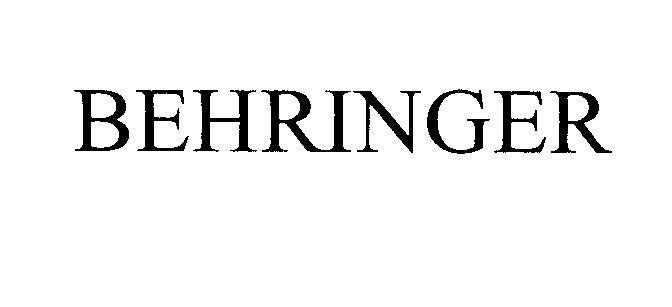 Mẫu nhãn hiệu BEHRINGER