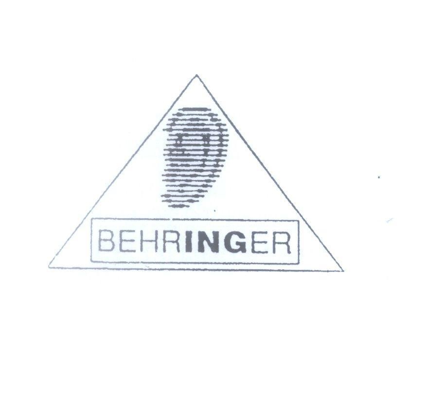 Mẫu nhãn hiệu BEHRINGER