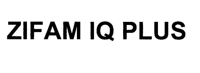 Mẫu nhãn hiệu ZIFAM IQ PLUS