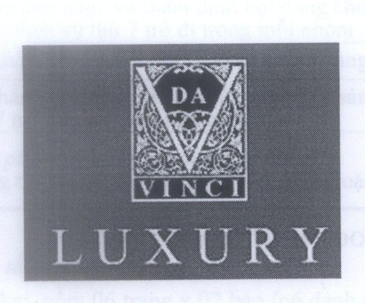 Mẫu nhãn hiệu LUXURY V DA VINCI